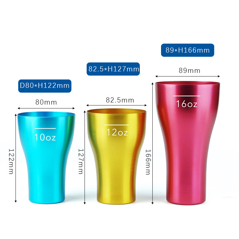 12oz Eco-Friendly Aluminum Cups