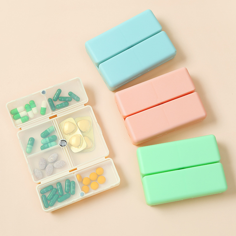 Folding Magnetic 7-Grid Pill Box