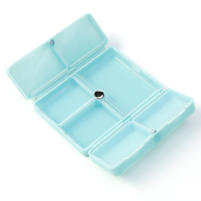 Folding Magnetic 7-Grid Pill Box