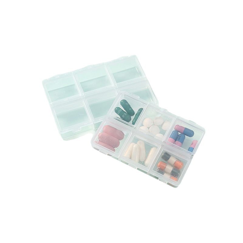 6-Grid Portable Pill Box