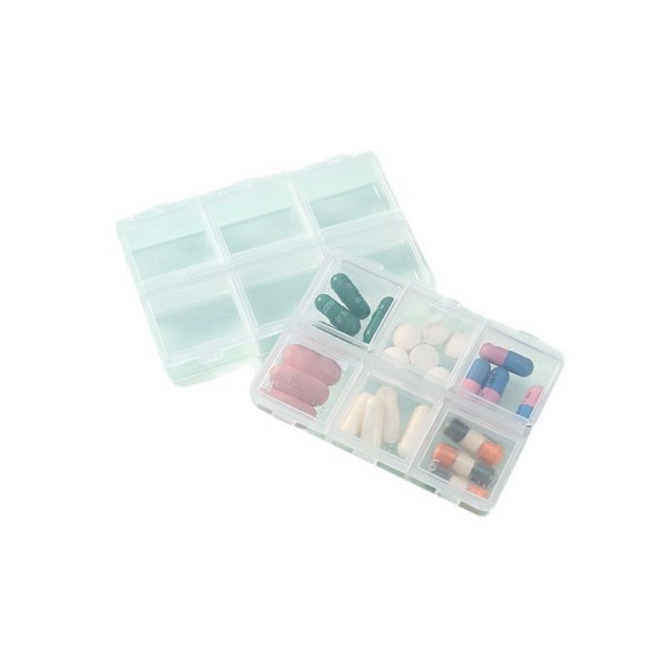 6-Grid Portable Pill Box
