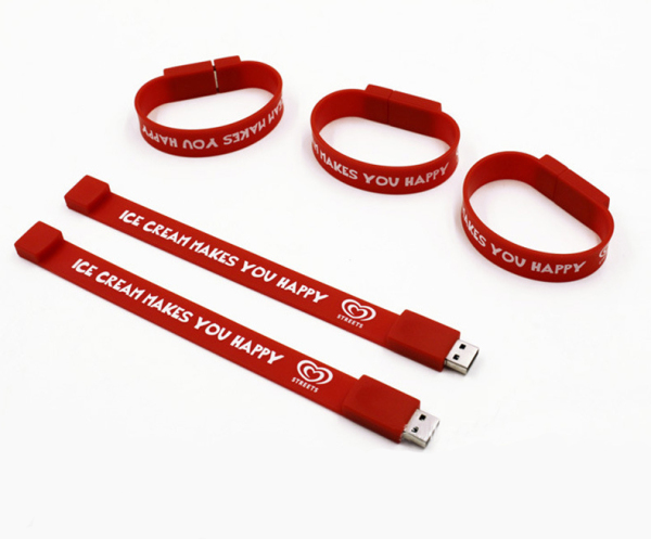 16 GB Silicone Wristband USB Drive