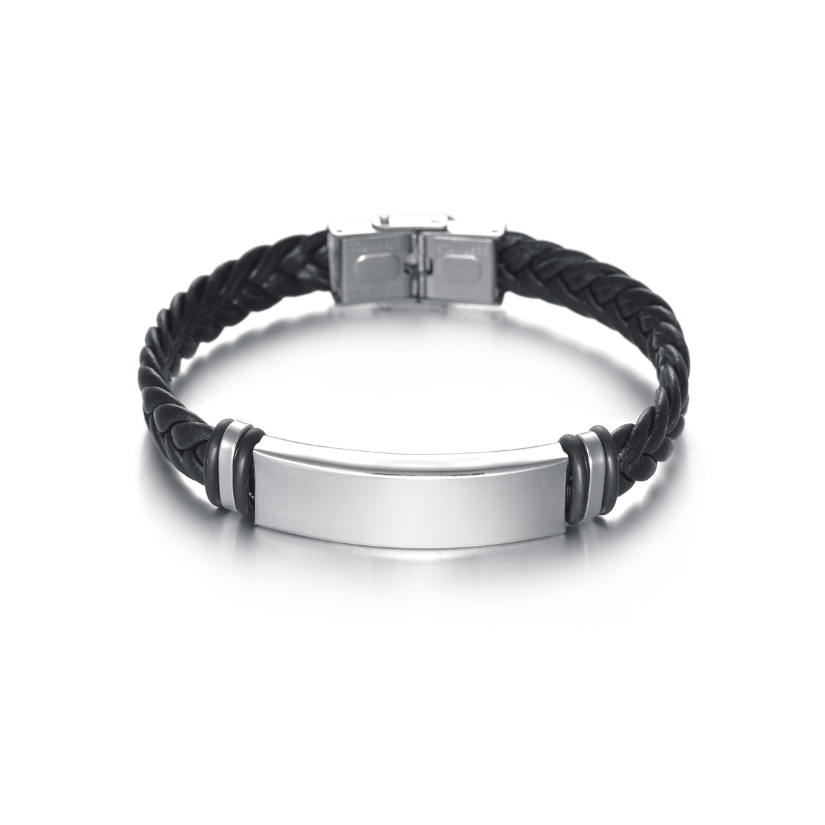 Silicone Stainless Steel Bracelet