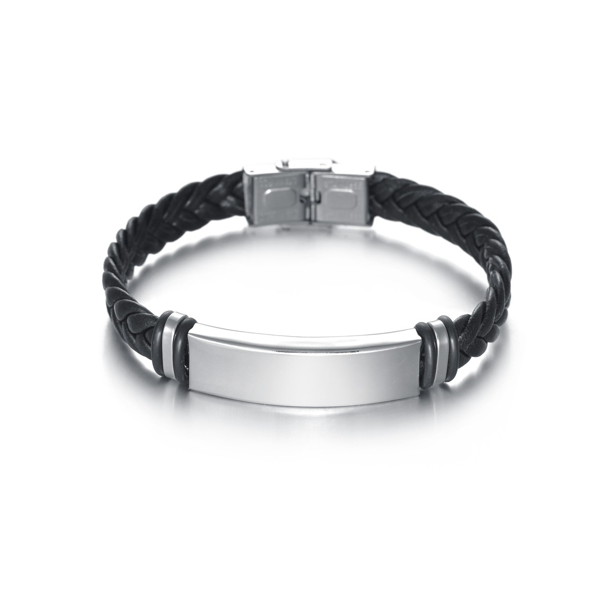 Silicone Stainless Steel Bracelet