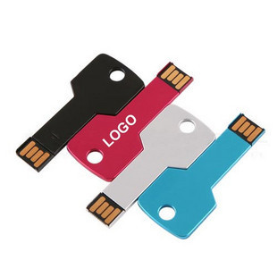 16 GB Slim Metal Keychain USB Drive