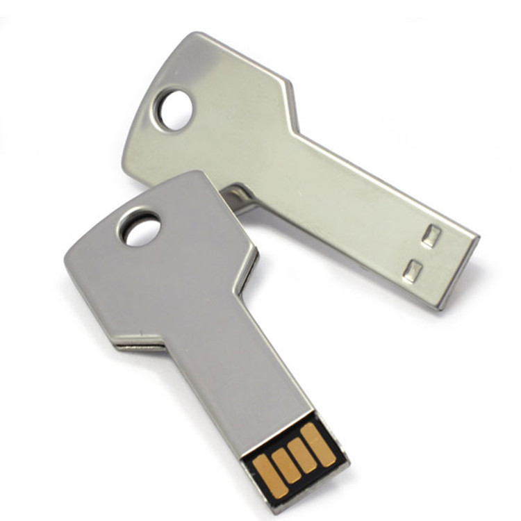 16 GB Slim Metal Keychain USB Drive