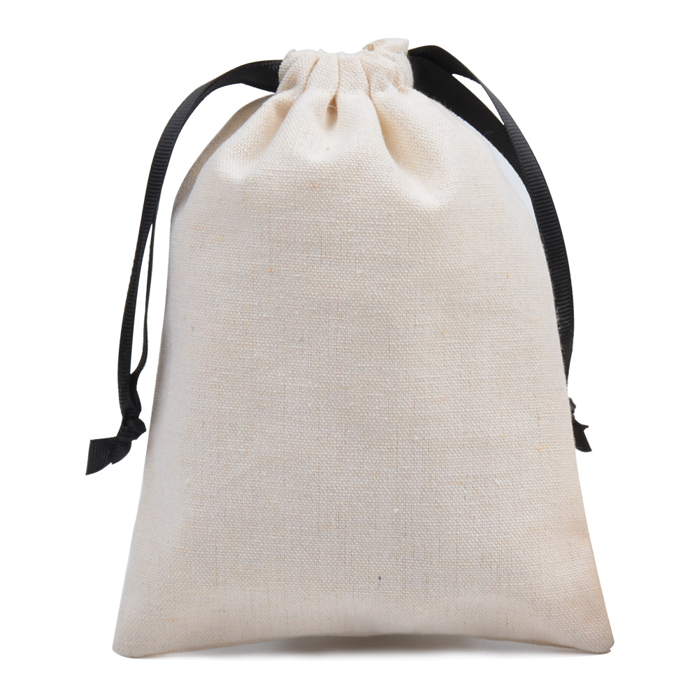 Cotton Drawstring Jewelry Pouch