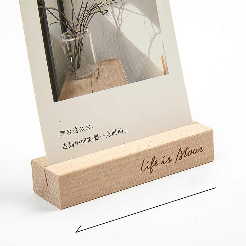 Beech Wood Postcard Stand