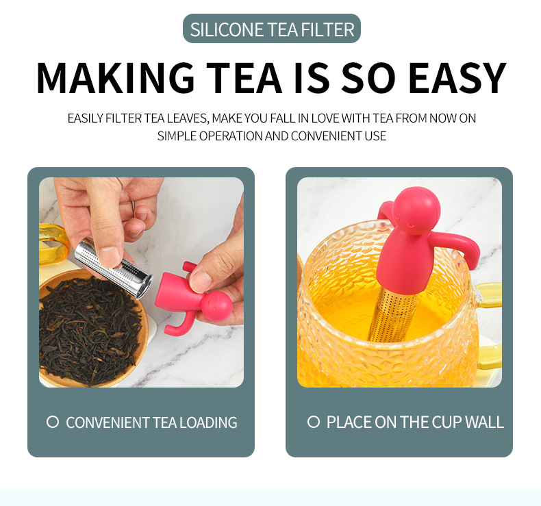 Silicone Stainless Steel Tea Infuser