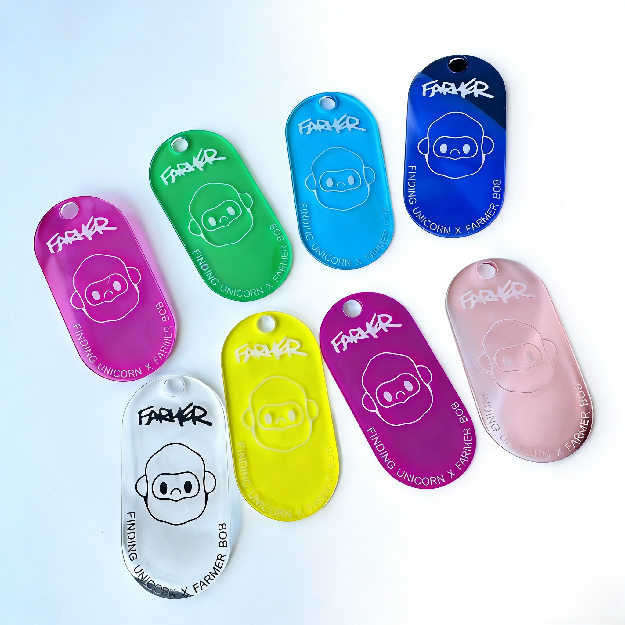 Transparent Acrylic Key Tag