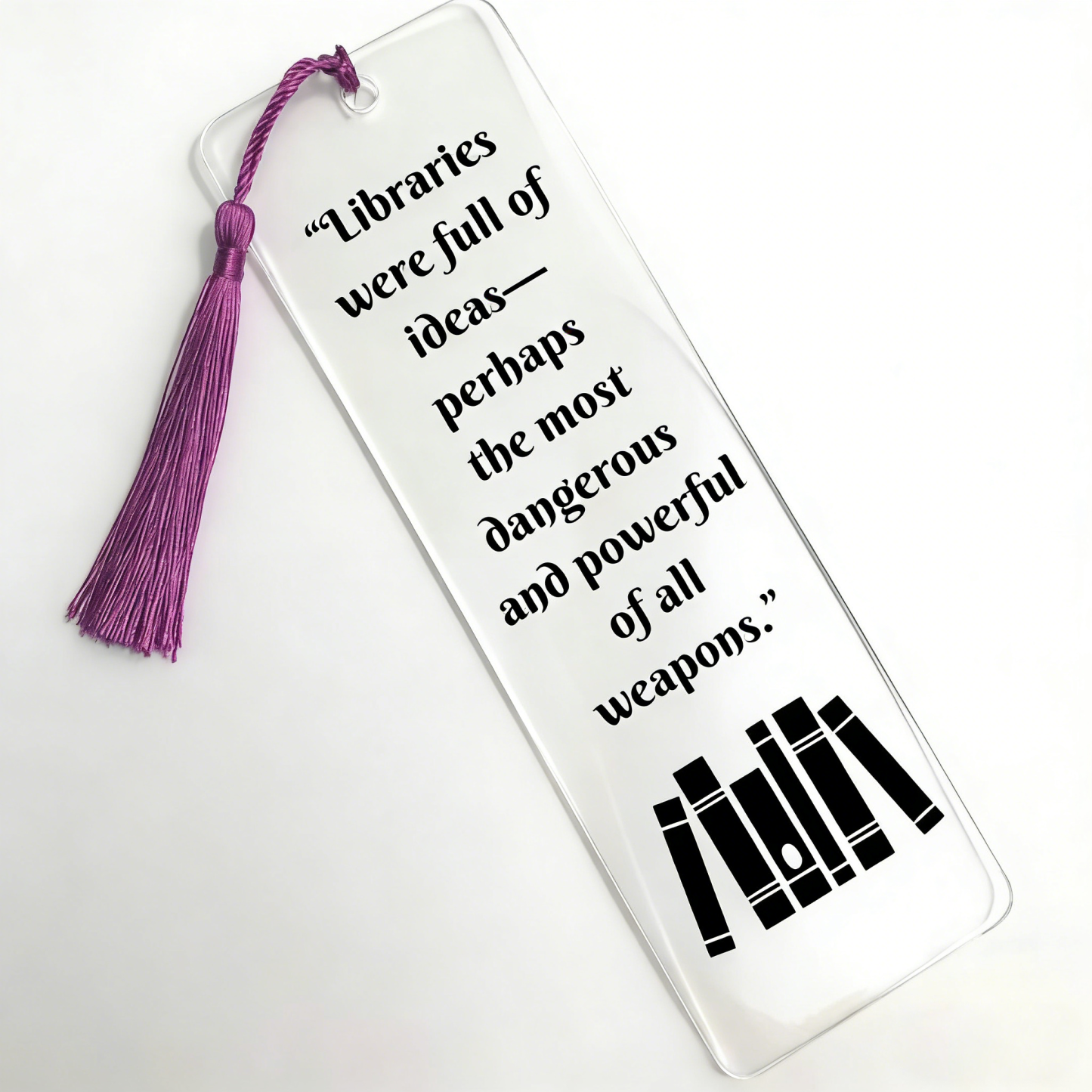 Transparent Bookmark With Tassel