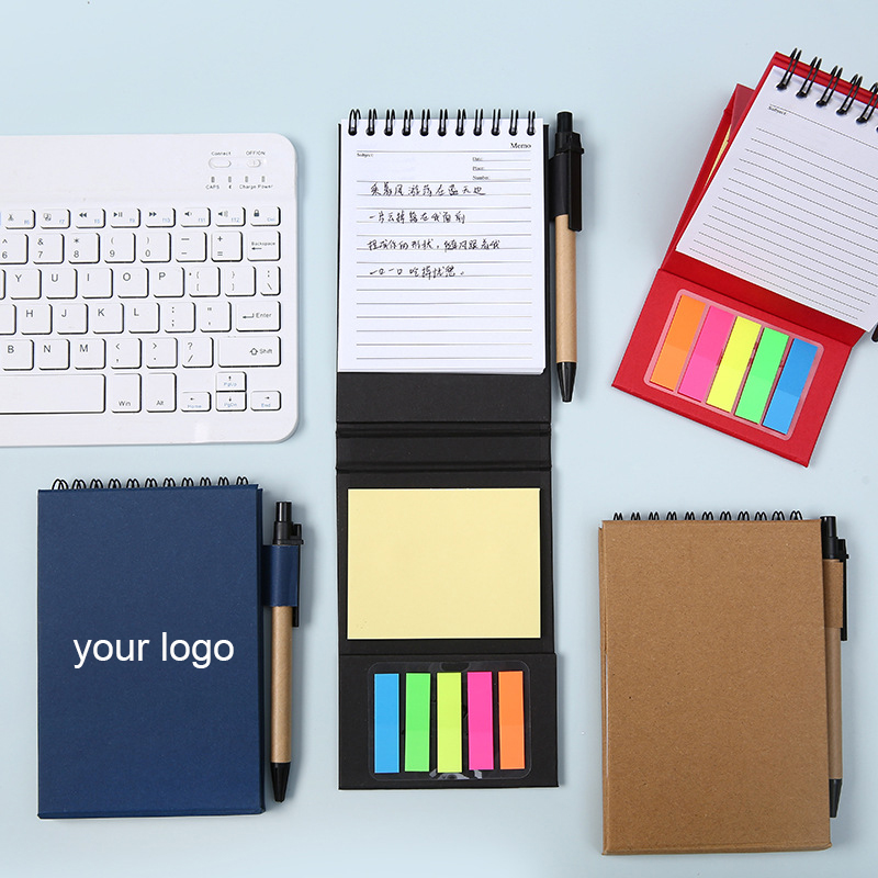 Coil-Bound Sticky Note Notebook