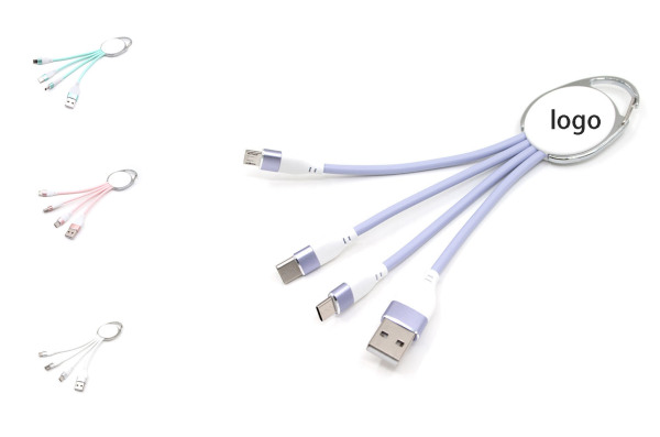 Liquid Silicone 3-in-1 Charging Cable