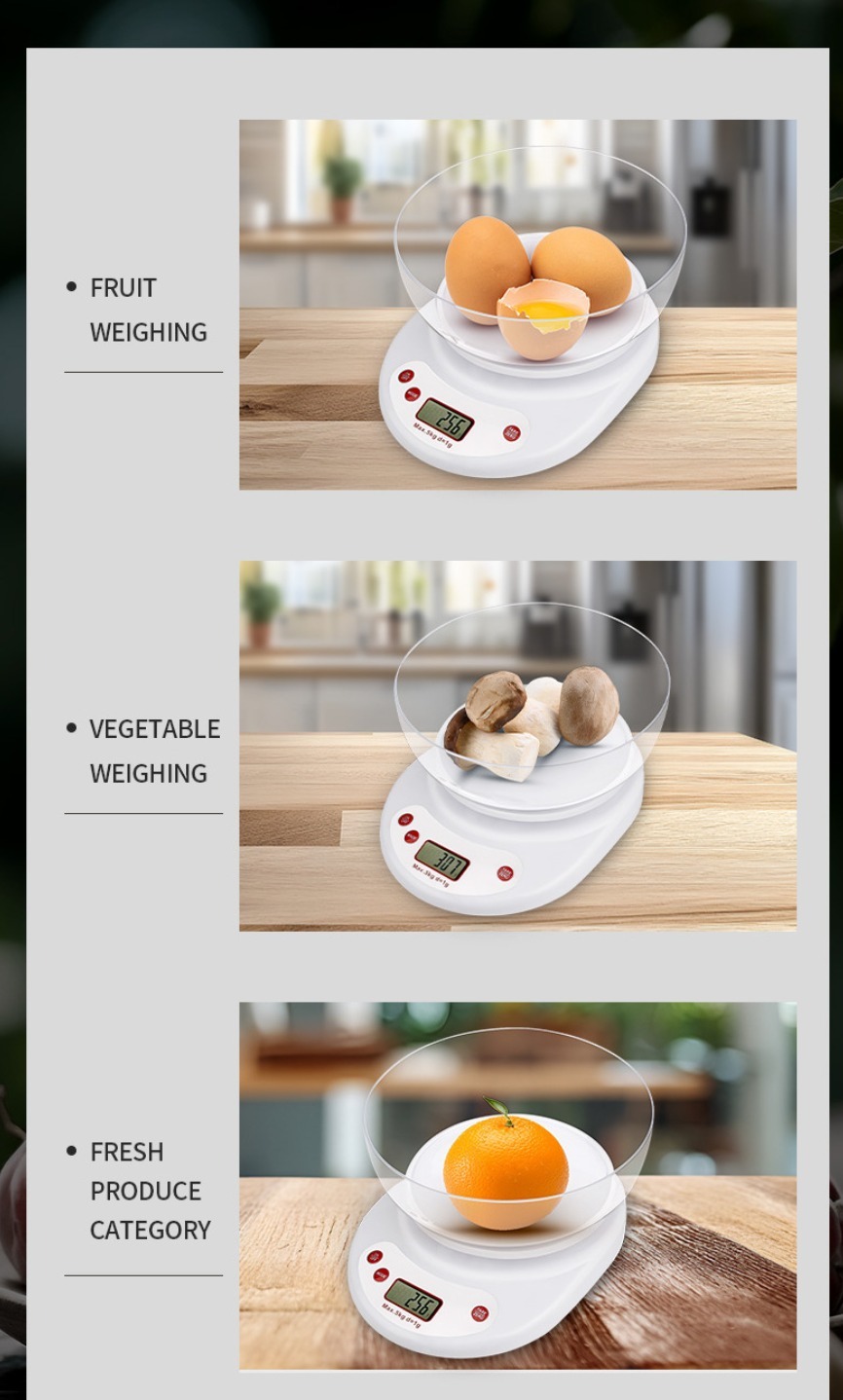 Precision Kitchen Scale with Bowl
