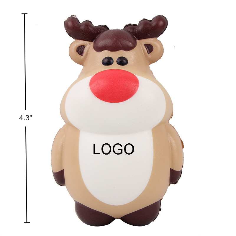 Reindeer Christmas Squishy PU Stress Reliever