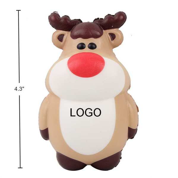 Reindeer Christmas Squishy PU Stress Reliever