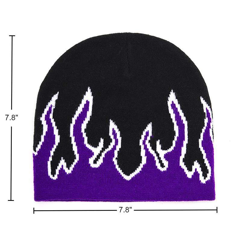 Flame Knit Beanie for Winter