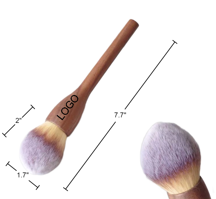 Walnut Handle Blush Brush Powder Makeup Tool