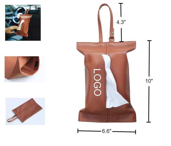 PU Car Hanging Tissue Holder