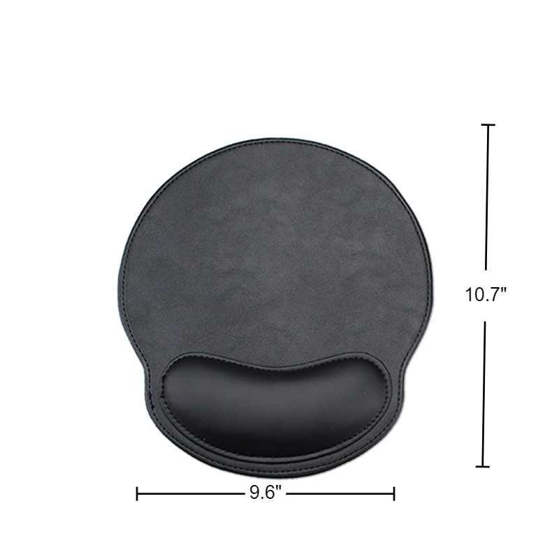 PU Leather Wrist Support Mouse Pad