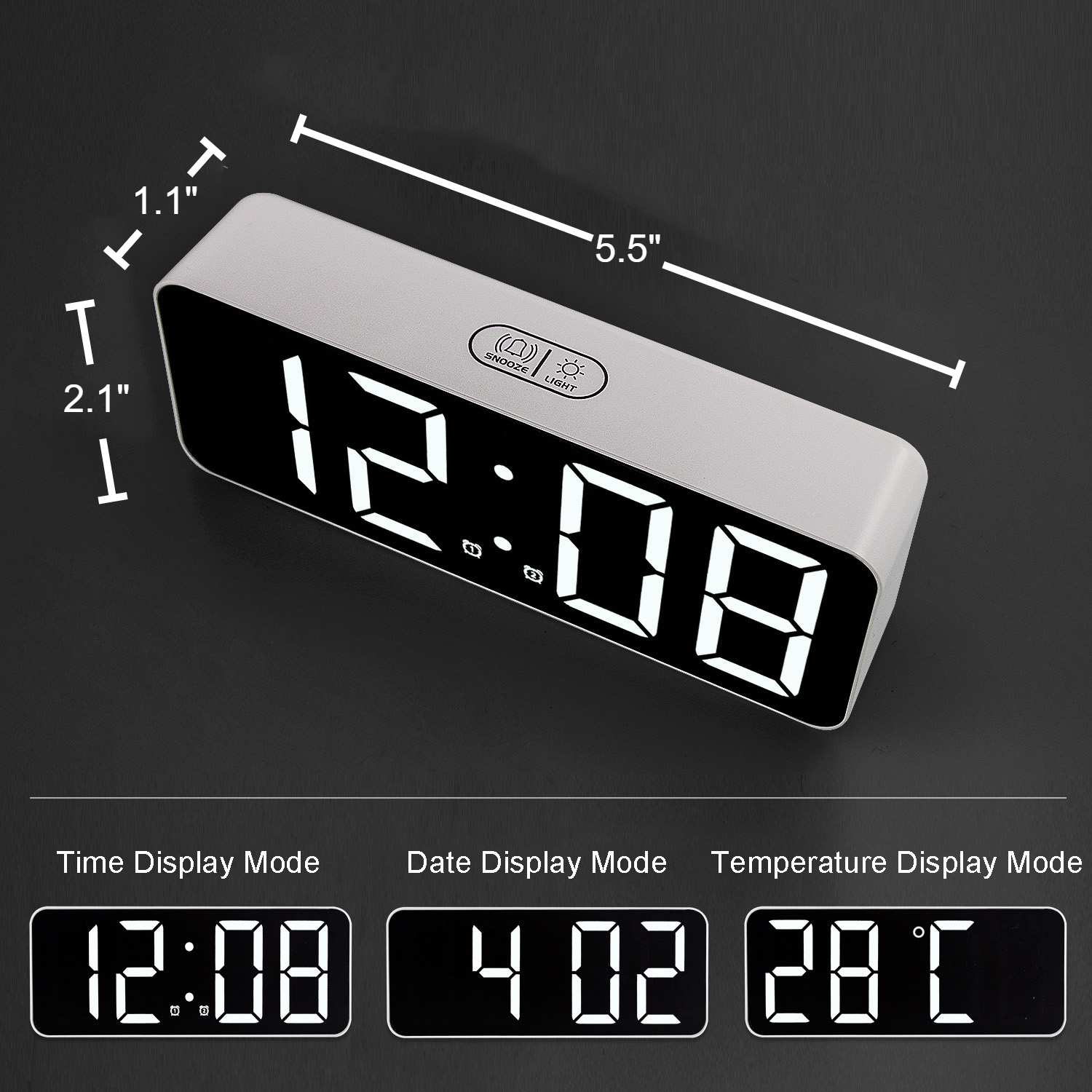 LED Digital Alarm with Calendar