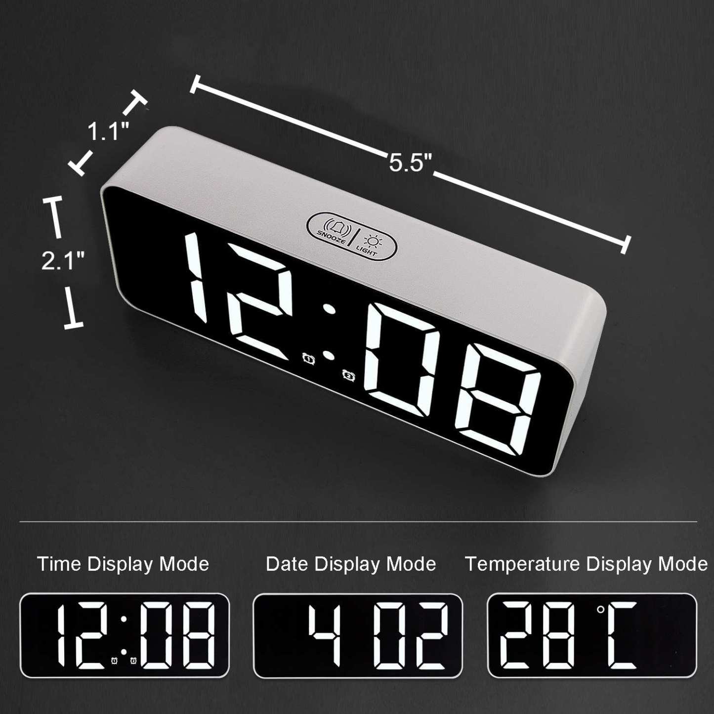 LED Digital Alarm with Calendar