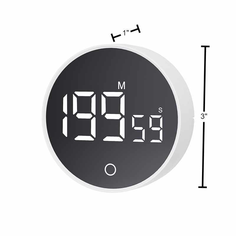 Rotatable Magnetic Round Kitchen Timer w/Stand