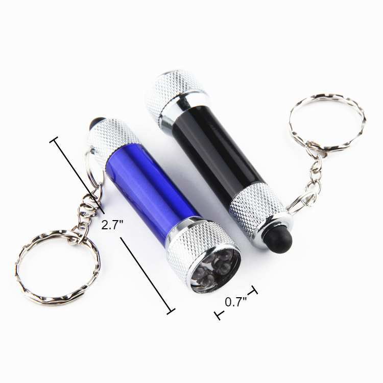 Aluminum 5 LED Keychain Flashlight