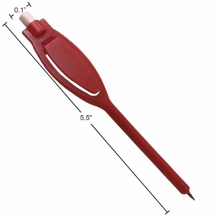 Plastic Golf Pencil With Eraser