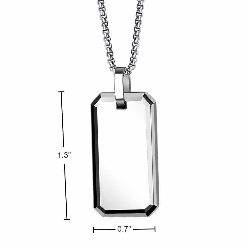 Stainless Steel Tag Necklace
