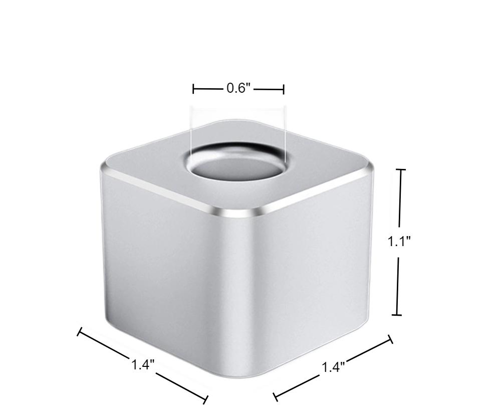 Aluminum Square Office Pen Holder