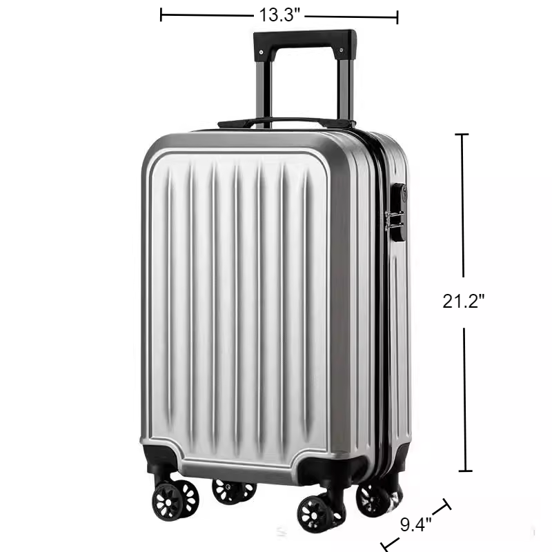 ABS Carry-On Luggage with Spinner Wheels