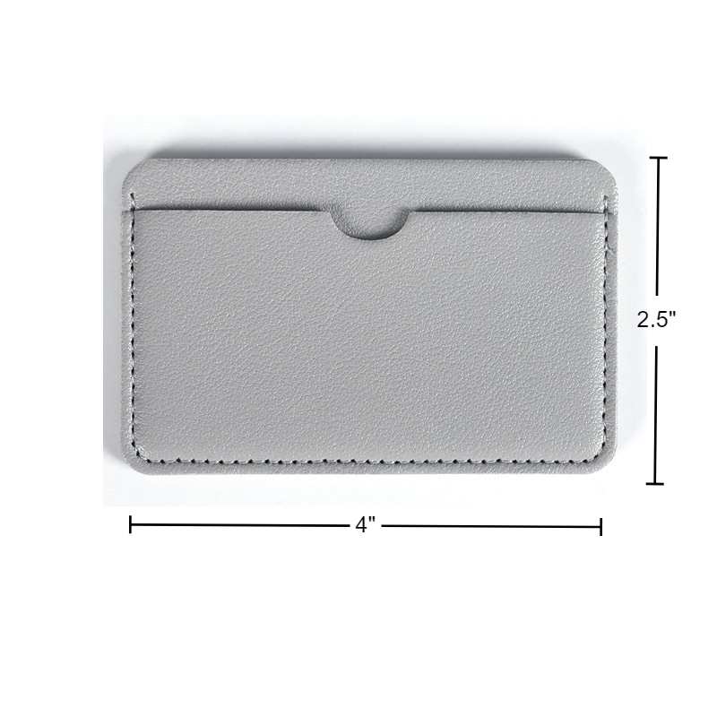 PU Leather 3-Card Wallet