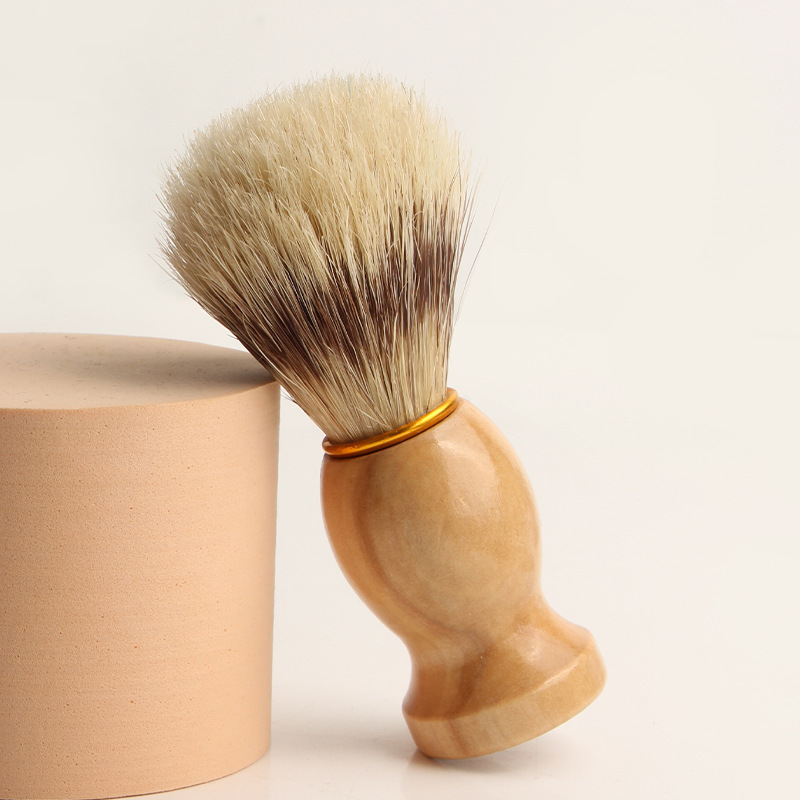 Solid Wood Boar Bristle Beard Brush-4.3"x1.9"