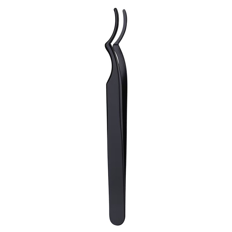 Stainless Steel Double Curve Eyelash Tweezer
