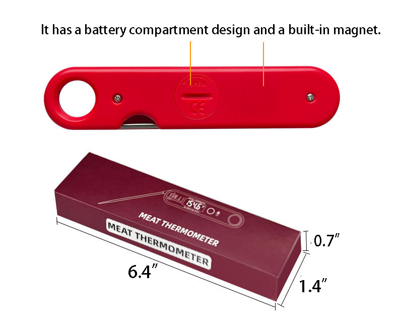 Grill & Bake Digital Thermometer W/ Hanging Hole