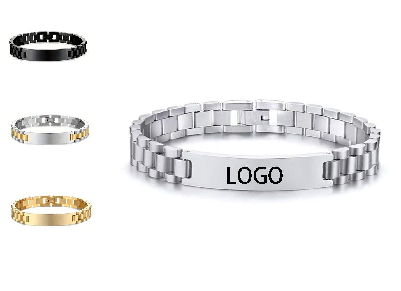 Stainless Steel Adjustable Engravable Bracelet