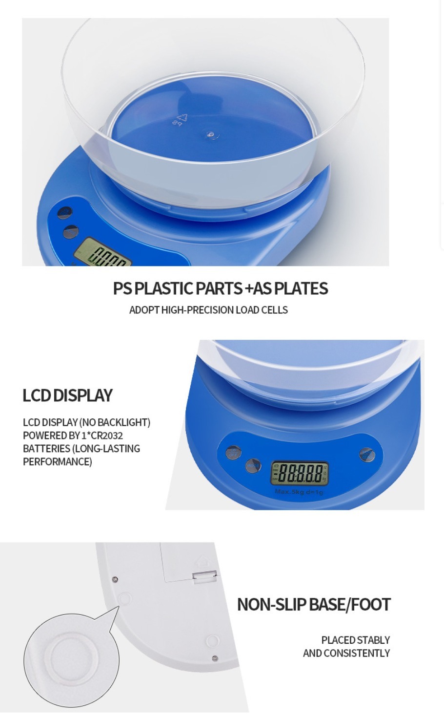 Precision Kitchen Scale with Bowl