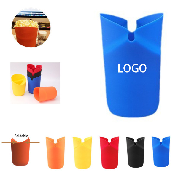 Foldable Silicone Popcorn Bucket