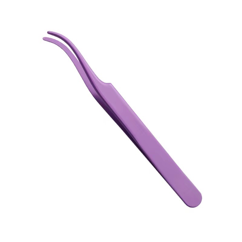 Stainless Steel Double Curve Eyelash Tweezer