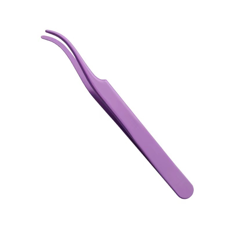Stainless Steel Double Curve Eyelash Tweezer