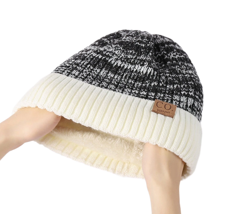 Double Layer Fleece Winter Beanie