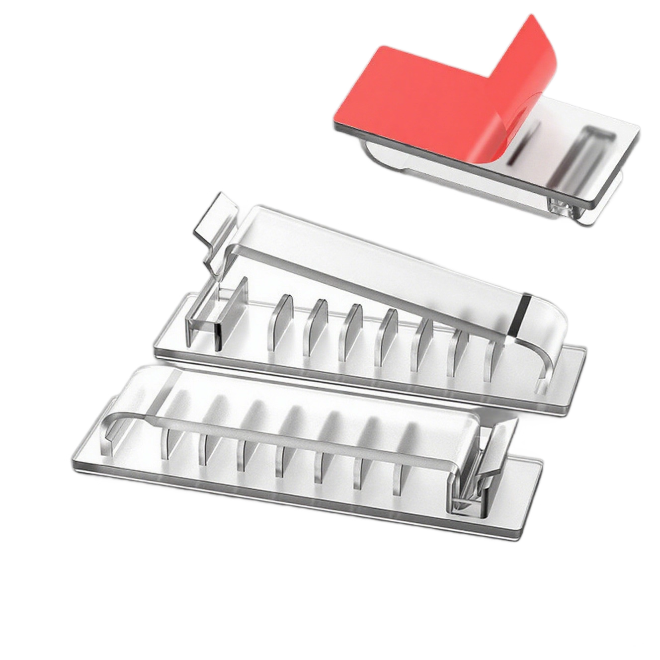 8-Hole Cable Organizer with Acrylic Adhesive