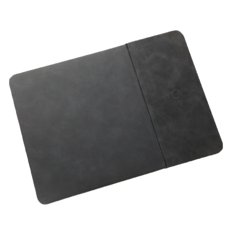 PU Leather Wireless Charging Mouse Pad