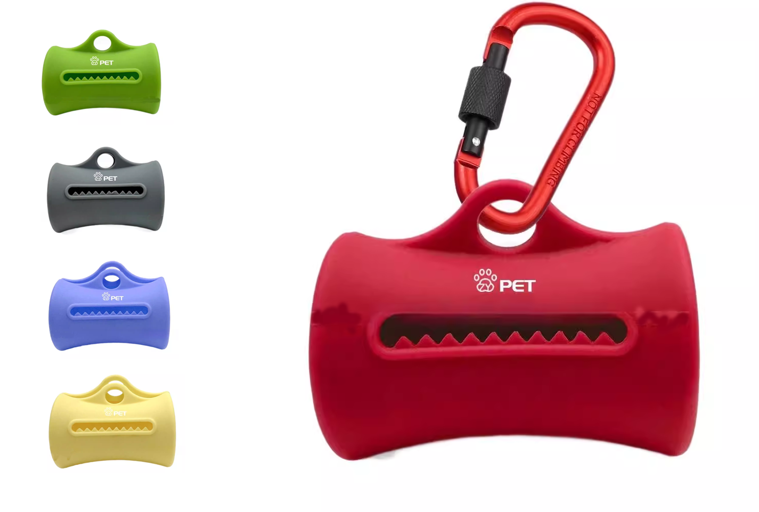 Silicone Pet Waste Dispenser W/ Carabiner