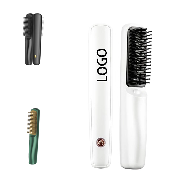 USB Charging Portable Hair Straightener Brush