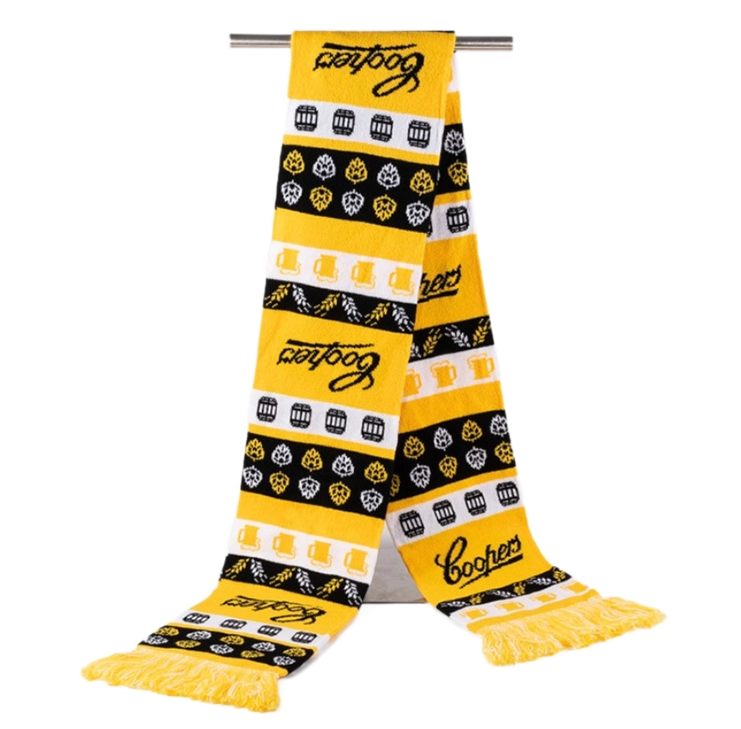 Acrylic Jacquard Winter Scarf w/ Tassel