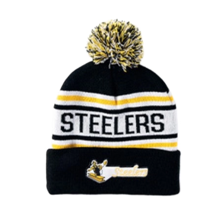 Acrylic Pom-Pom Embroidered Beanie