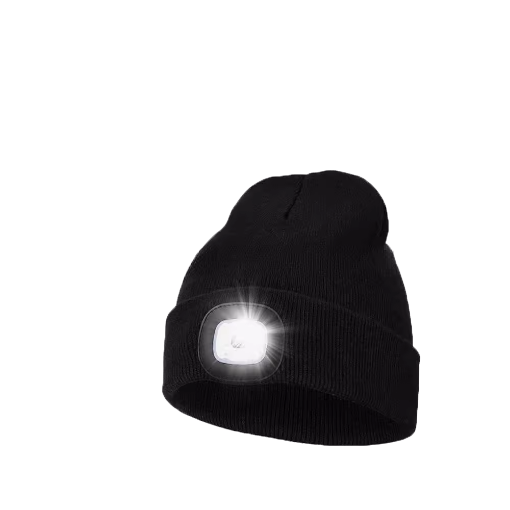 LED Warm Knit Beanie with Headlight
