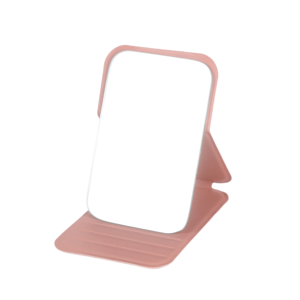 PU Folding Travel Makeup Mirror